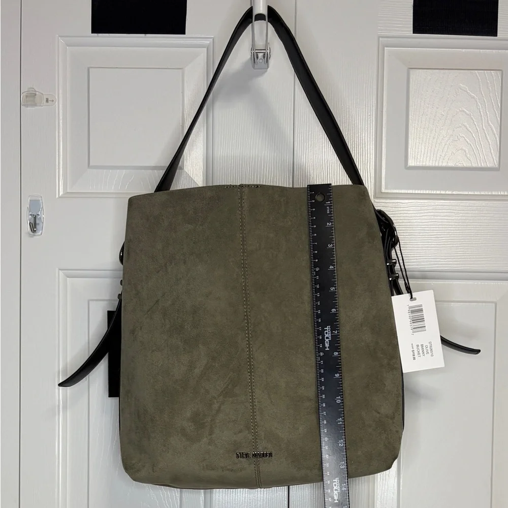 Steve Madden Faux Suede Hobo Bag